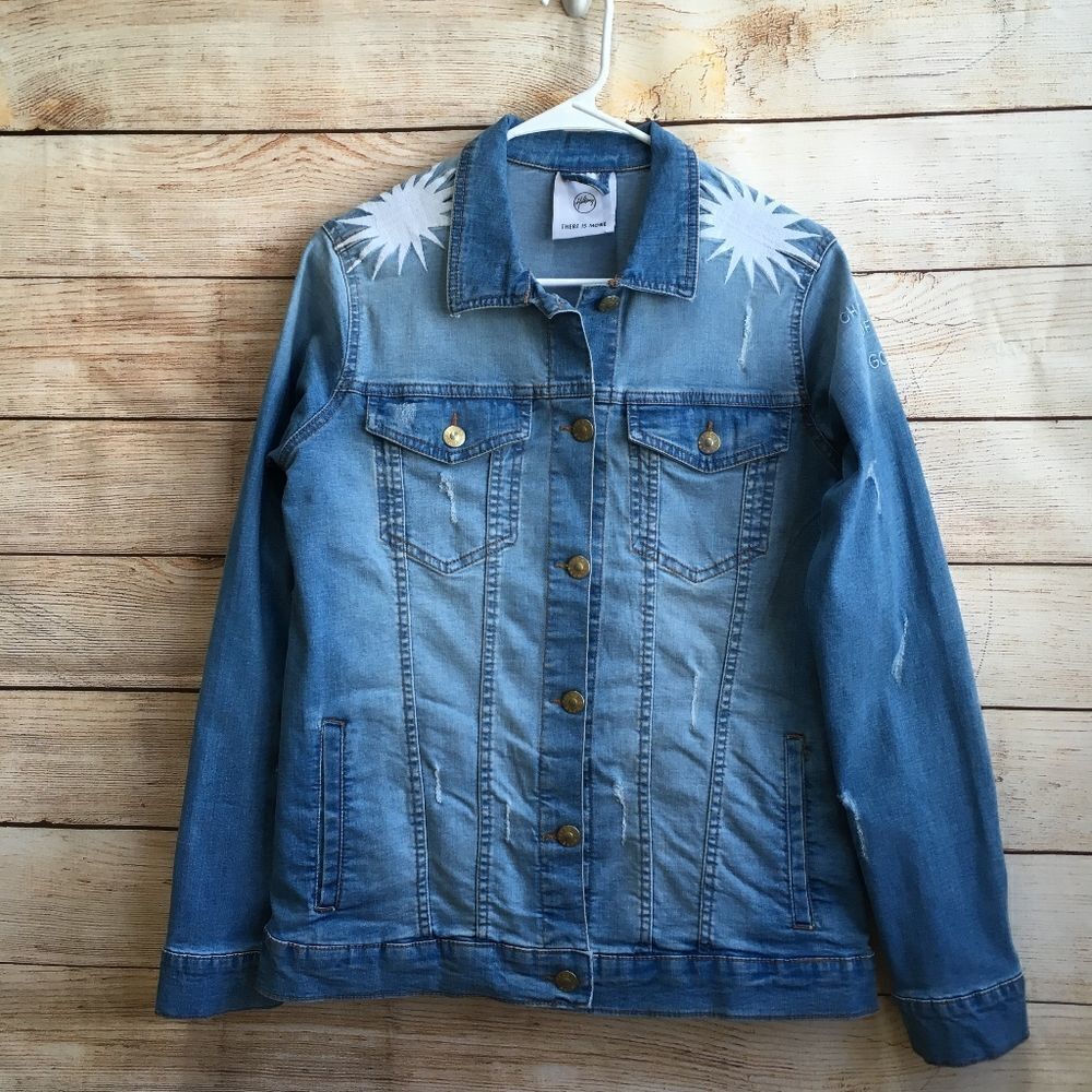 HILLSONG EMBROIDERED JEAN JACKET "THERE IS MORE"